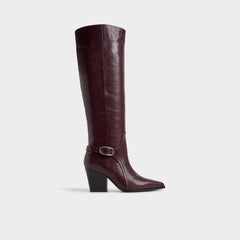 Aldo Saddle in Bordo - Knee-high boot, Block heel Women