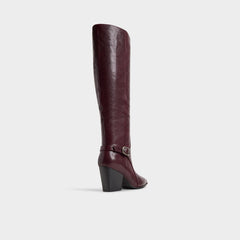 Aldo Saddle in Bordo - Knee-high boot, Block heel Women