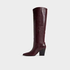 Aldo Saddle in Bordo - Knee-high boot, Block heel Women
