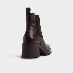Aldo Anneliese in Medium Brown - Chelsea boot, Lug sole Women