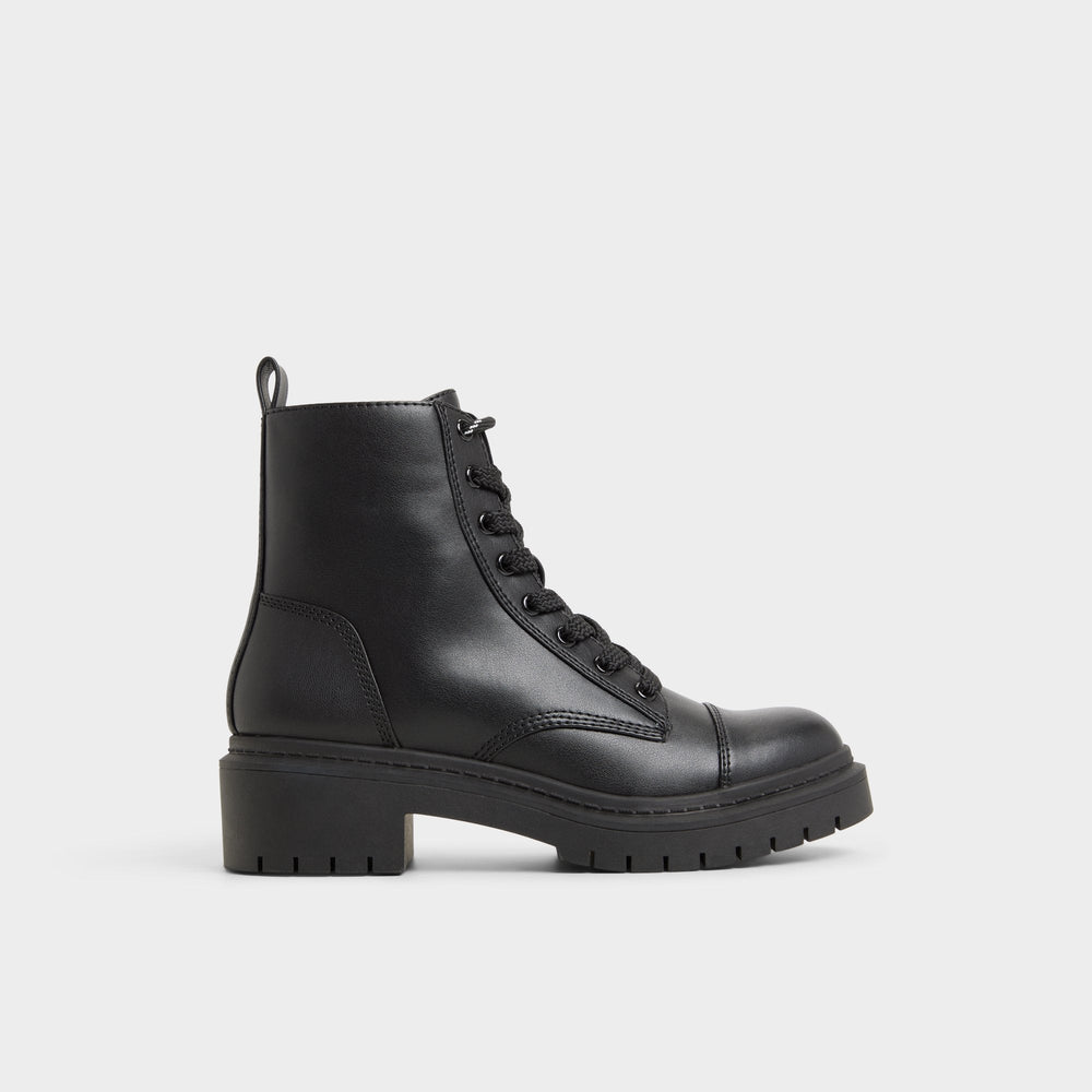 Aldo Goer Black Women's Casual boots - Combat ankle boot, Lug sole Women