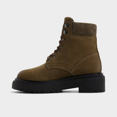 Aldo Lewellan in Dark Green - Hiking boot, Lug sole Women