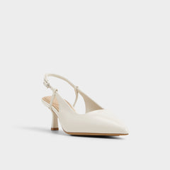 Aldo Adan in White Bone - Slingback heel, Kitten heel Women
