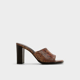 Aldo Re in Sophia Brown Multi14190695 - Heeled mule, Block heel Women|New