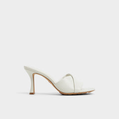 Aldo Lyhanna White/Bone Women's Heeled mules - Heeled mule, Stiletto heel Women