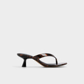 Aldo Jump in Open Brown - Heeled flip flop, Kitten heel Women