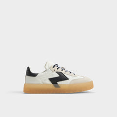 Aldo Retrostep White/Black Women's Low top sneakers - Low top sneaker, Jogger sole Women