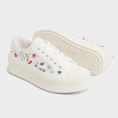 Aldo Rayes White/Multi Women's Low top sneakers - Sneaker, Platform Women