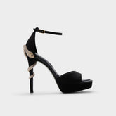 Aldo Medusa in Other Black 14266744 - Strappy heeled sandal, Platform Women|New