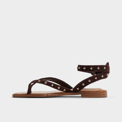 Aldo Daressi in Dark Brown - Flat sandal Women|New