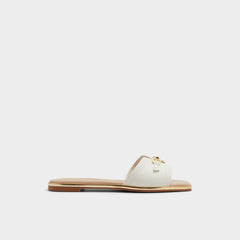Aldo Alamassi Open White Women's Flats - Slide sandal Women