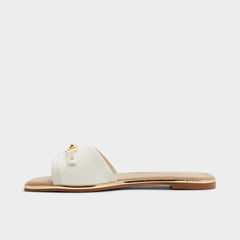 Aldo Alamassi Open White Women's Flats - Slide sandal Women