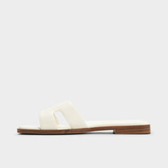 Aldo Itsandal White Women's Flats - Slide sandal Women