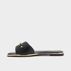 Aldo Alamassi Black Women's Flats - Slide sandal Women