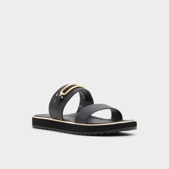 Aldo Lagoon Other Black Women's Strappy sandals - Strappy flat sandal, Footbed sandal Women