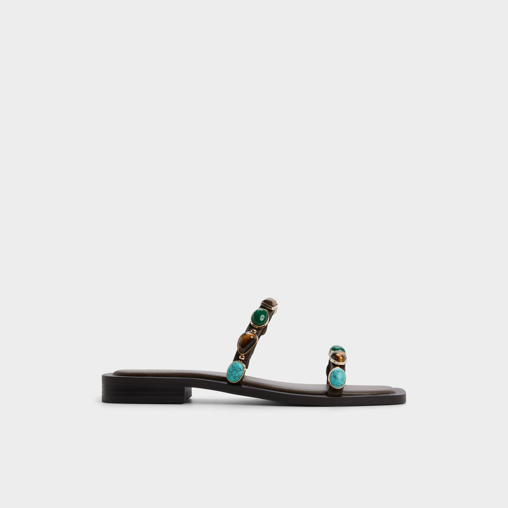 Aldo Sapphira in Dark Brown 14189967 - Slide sandal Women