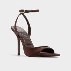 Aldo Forevermore in Dark Brown 14154135 - Strappy heeled sandal, Stiletto heel Women