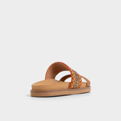 Aldo Beachvacay Brown Multi Women's Footbed sandals - Women