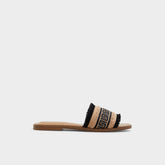Aldo Nalani Open Black Women's Flats - Slide sandal Women