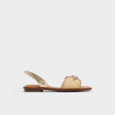 Aldo Goassi Gold Women's Iridescent metallics - Flat sandal Women