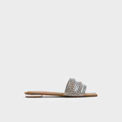 Aldo Navalia Silver Women's Flats - Slide sandal Women