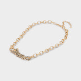 Aldo Panthere in Black Gold Multi - Pendant necklace Women|Accessories