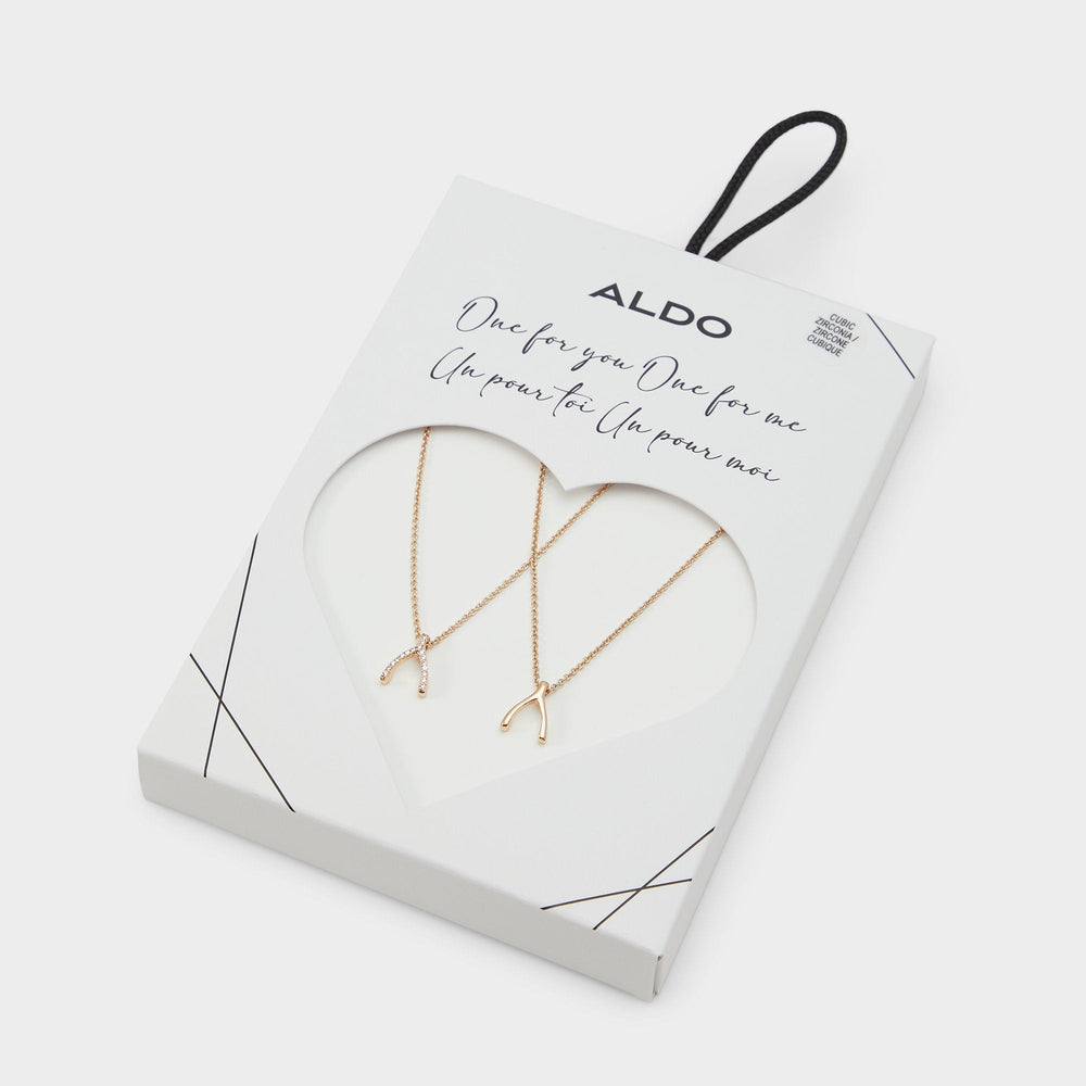 Aldo Makeawish Gold/Clear Multi Women's Necklaces - Gift set Women|Accessories