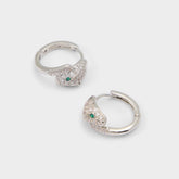 Aldo Feraluxe in Silver Clear Multi - Hoop earrings Women|Accessories