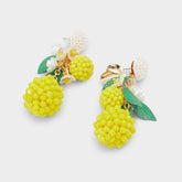 Aldo Limonatta Medium Yellow Women's Earrings - Chandelier earrings Women|Accessories