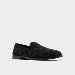 Aldo Casino Other Black Synthetic Textured Men's Dress Shoes - Loafer Men