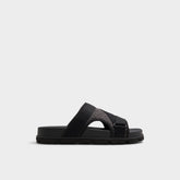 Aldo Deniels Open Black Men's Slides - Slide sandal Men