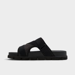 Aldo Deniels Open Black Men's Slides - Slide sandal Men