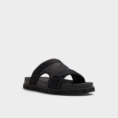 Aldo Deniels Open Black Men's Slides - Slide sandal Men