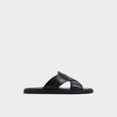 Aldo Olino Open Black Men's Slides - Slide sandal Men