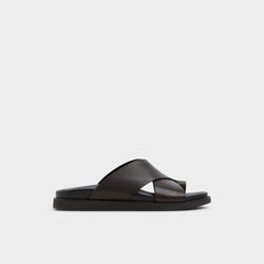 Aldo Darley Dark Brown Men's Sandals & Slides - Strappy flat sandal Men