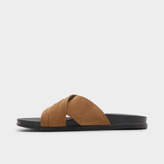 Aldo Delmar Open Brown Men's Slides - Slide sandal Men