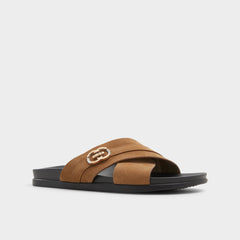 Aldo Delmar Open Brown Men's Slides - Slide sandal Men