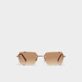 Aldo Kaaolle Gold Men's Rectangle - Rectangle sunglasses Men