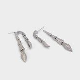 Aldo Serrpente in Silver Clear Multi - Statement earrings Accessories