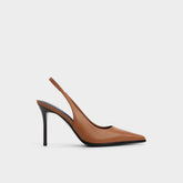 Aldo Re in Samantha Light Brown - Sling back high heel, Stiletto heel New