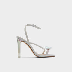 Aldo Pepela in White - Strappy heeled sandal, Block heel Women