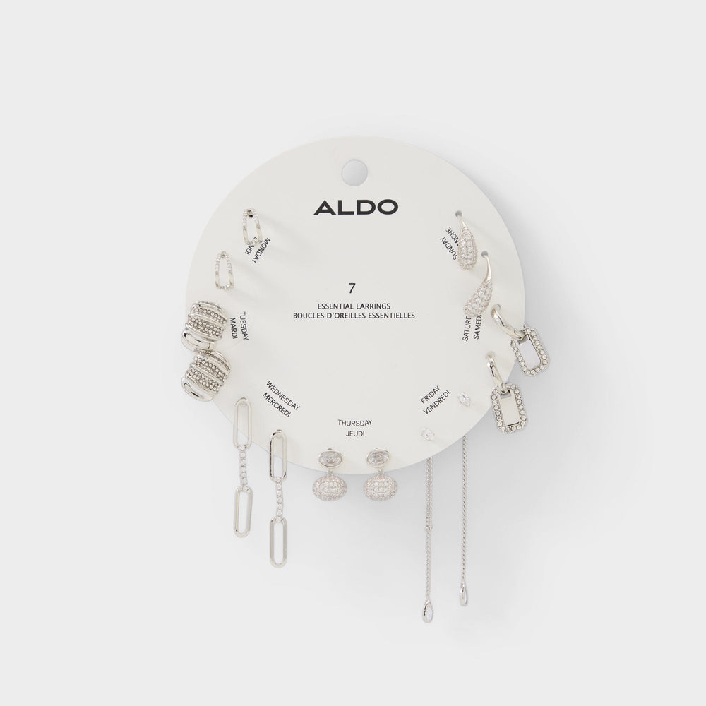 Aldo Partyessentials in Silver Clear Multi - Earring set Women|Accessories