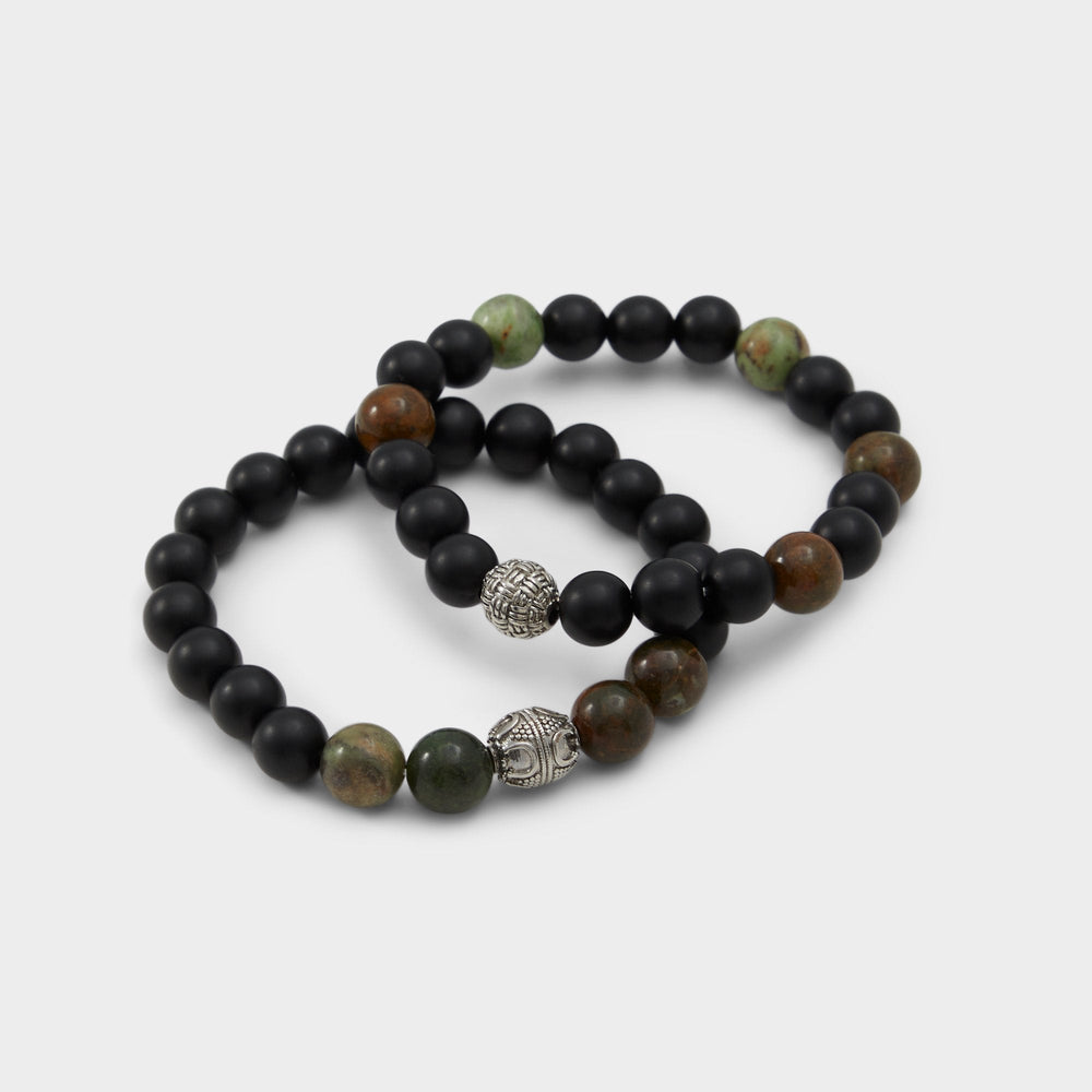 Aldo Bompietra Dark Green Men's Jewelry - Bracelet Men