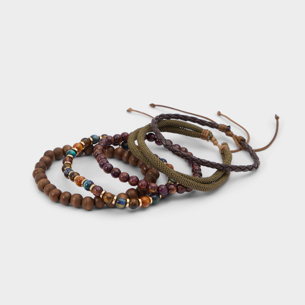Aldo Loggann in Dark Brown - Bracelet set Men