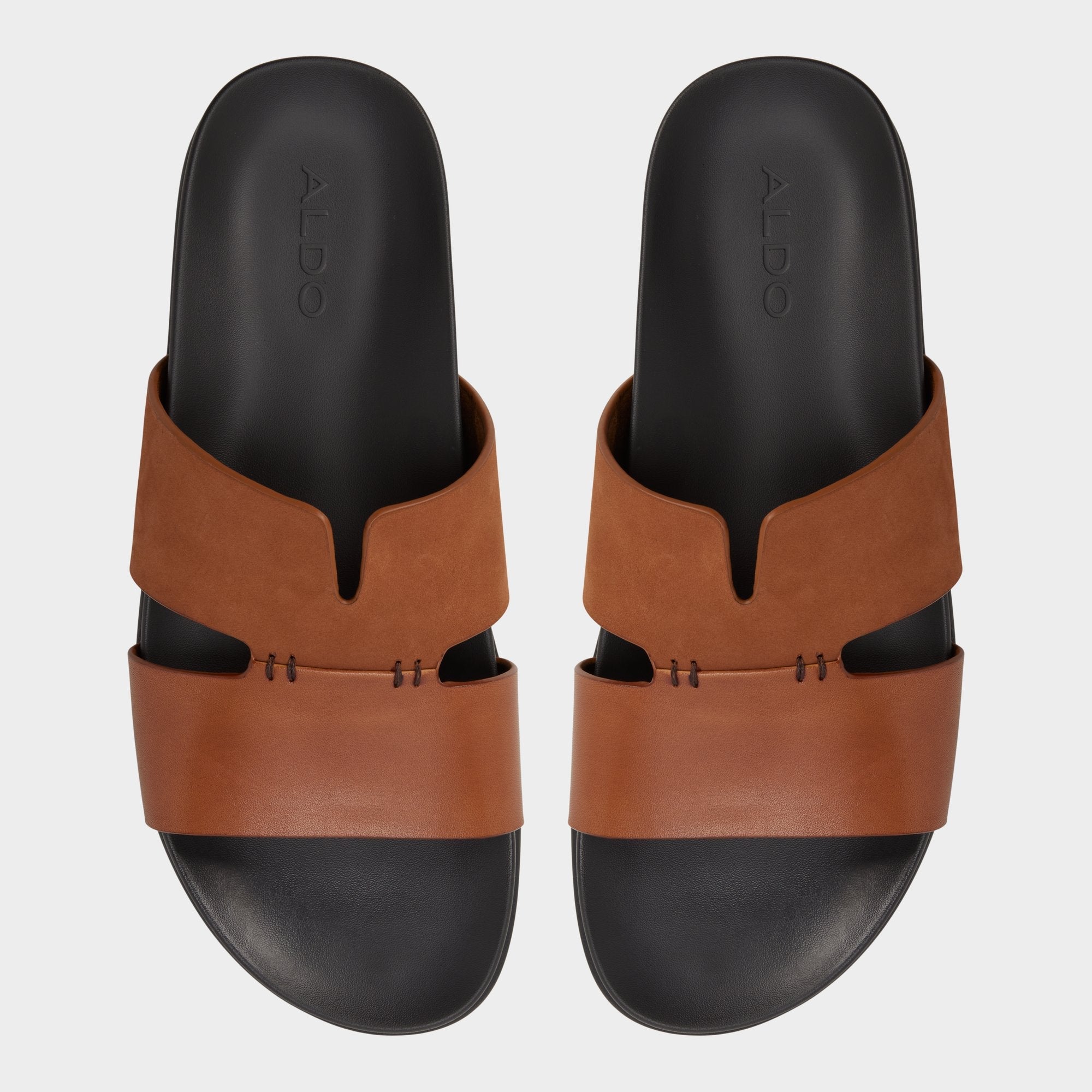 Aldo Marcelo in Cognac - Slide sandal New|Men