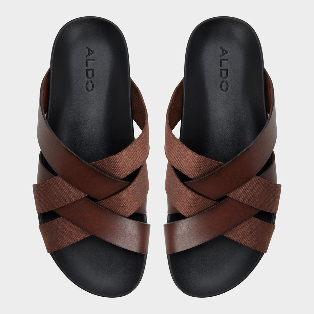 Aldo Florian in Dark Brown - Slide sandal New|Men