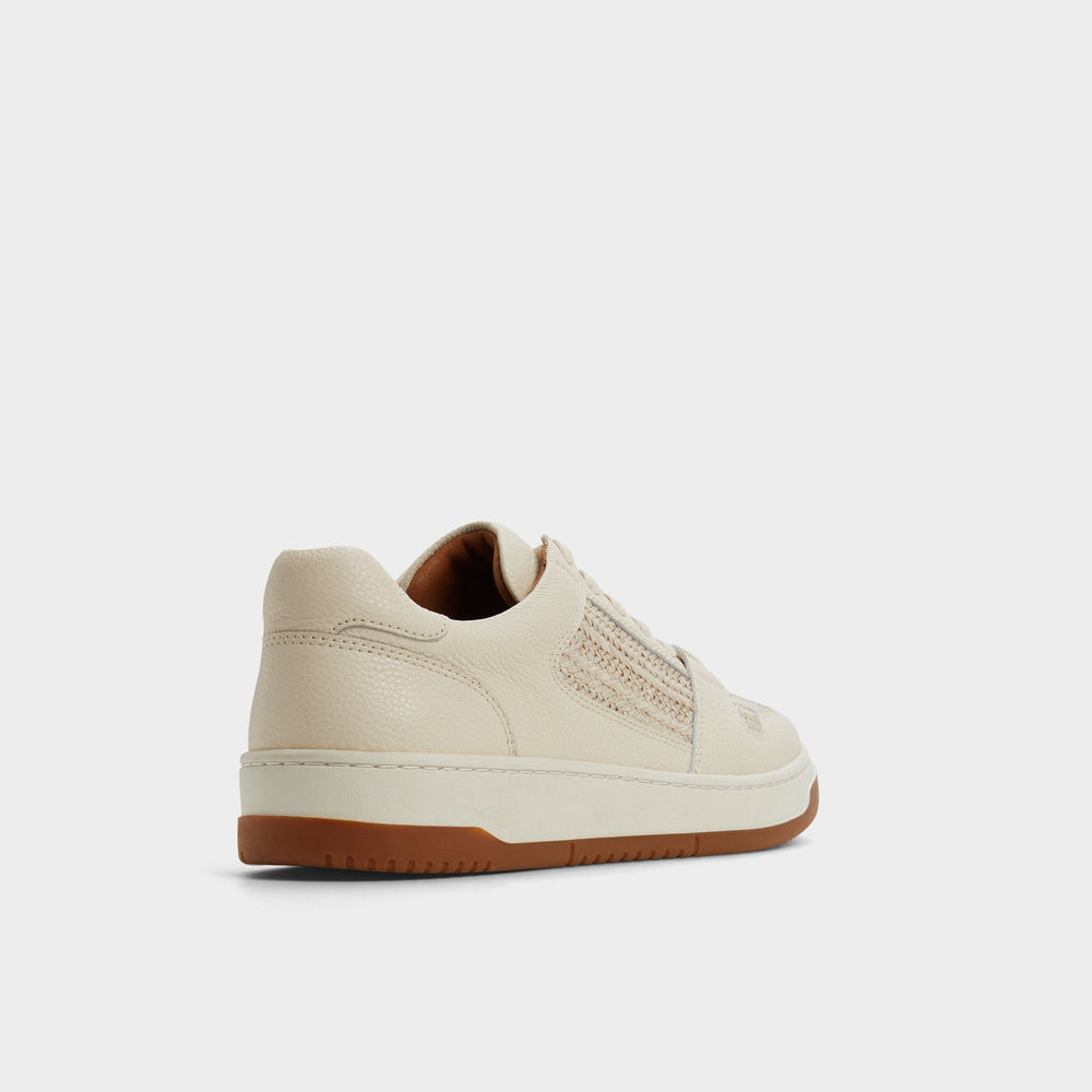 Aldo Ludlow White Leather Mixed Material Men's Low top - Low top sneaker New|Men