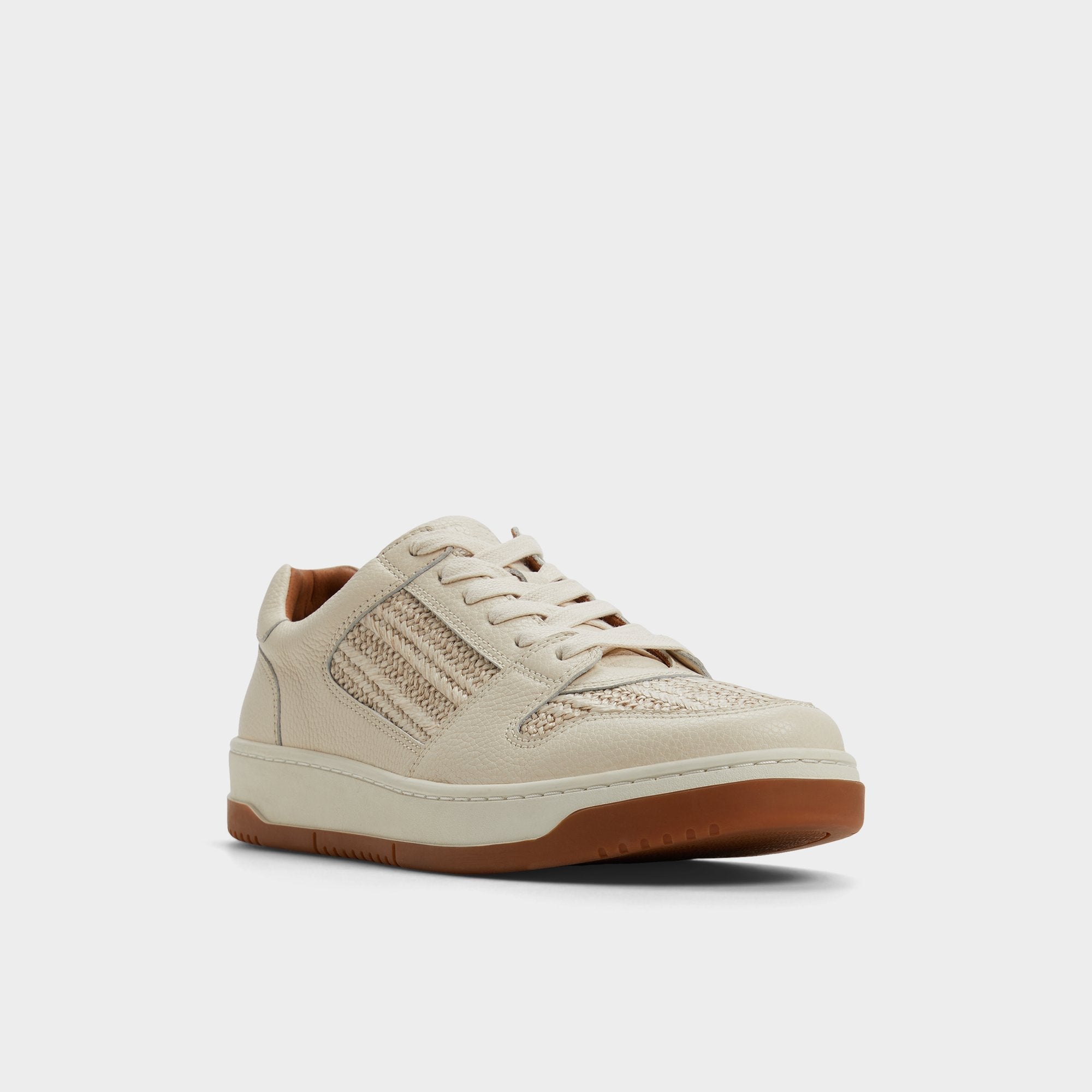 Aldo Ludlow White Leather Mixed Material Men's Low top - Low top sneaker New|Men