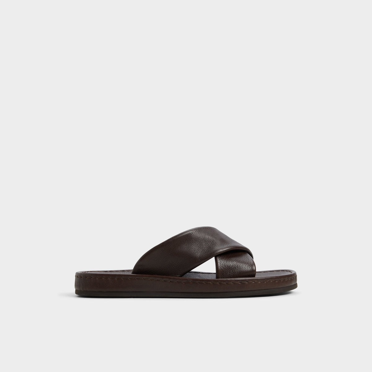 Aldo Steele Dark Brown Men's Sandals & Slides - Slide sandal New|Men