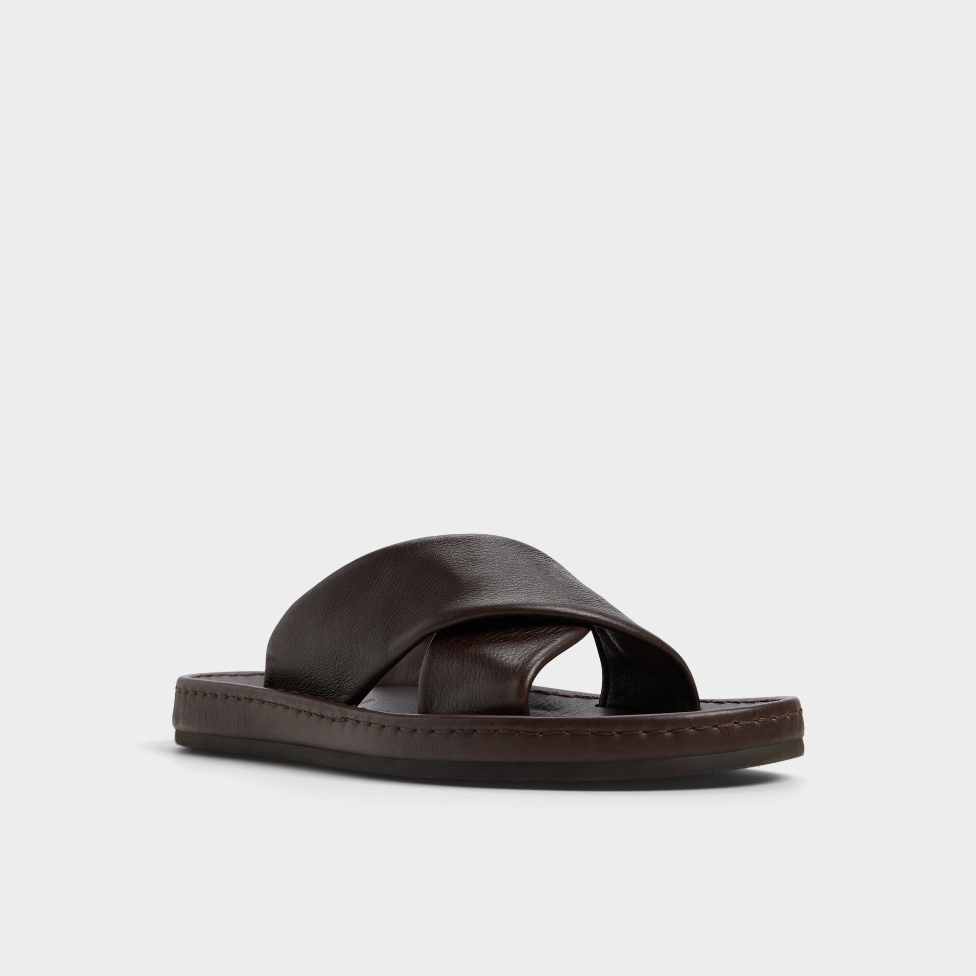 Aldo Steele Dark Brown Men's Sandals & Slides - Slide sandal New|Men